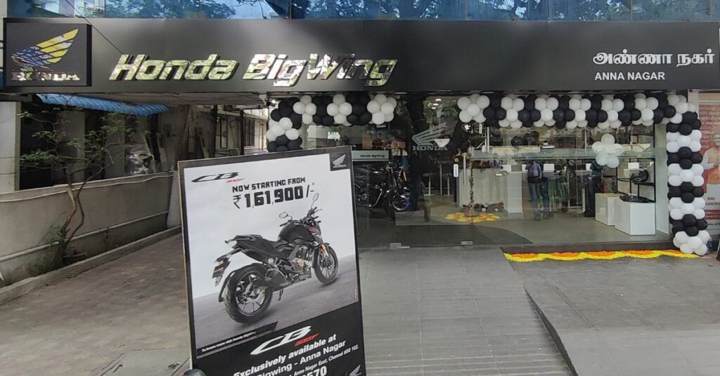 Honda Motorcycle and Scooter India opens BigWing in Anna Nagar, Chennai