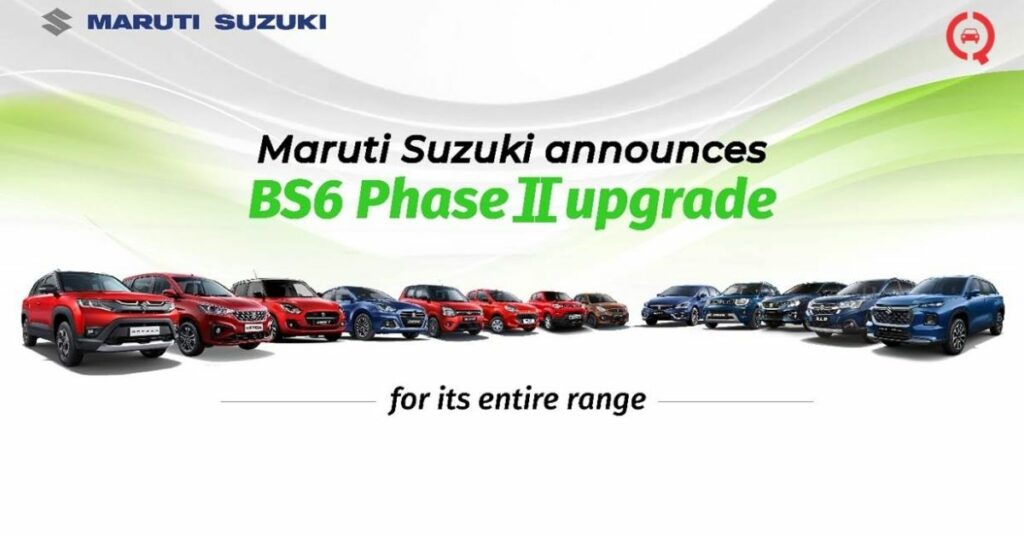 Maruti Suzuki is updating all of its cars to BS6 Phase 2