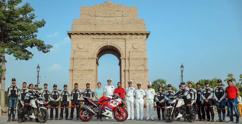 Indian Navy Joins Forces with TVS Motor Company to Commemorate 'Azadi Ka Amrit Mahotsav' Celebrations