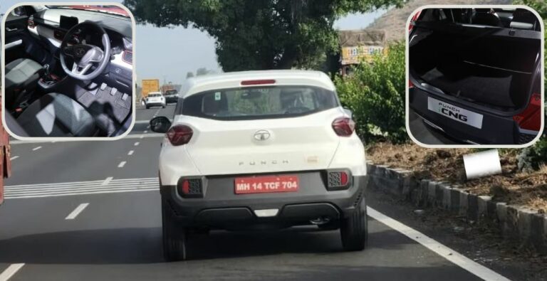 Tata Punch CNG Unveiled in Spy Shots