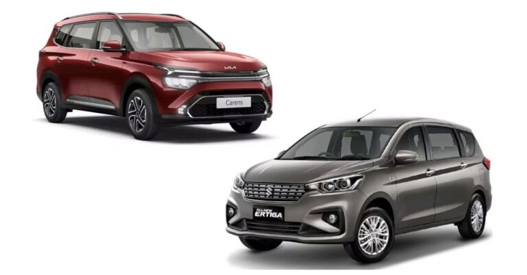 Kia Carens vs Maruti Suzuki Ertiga