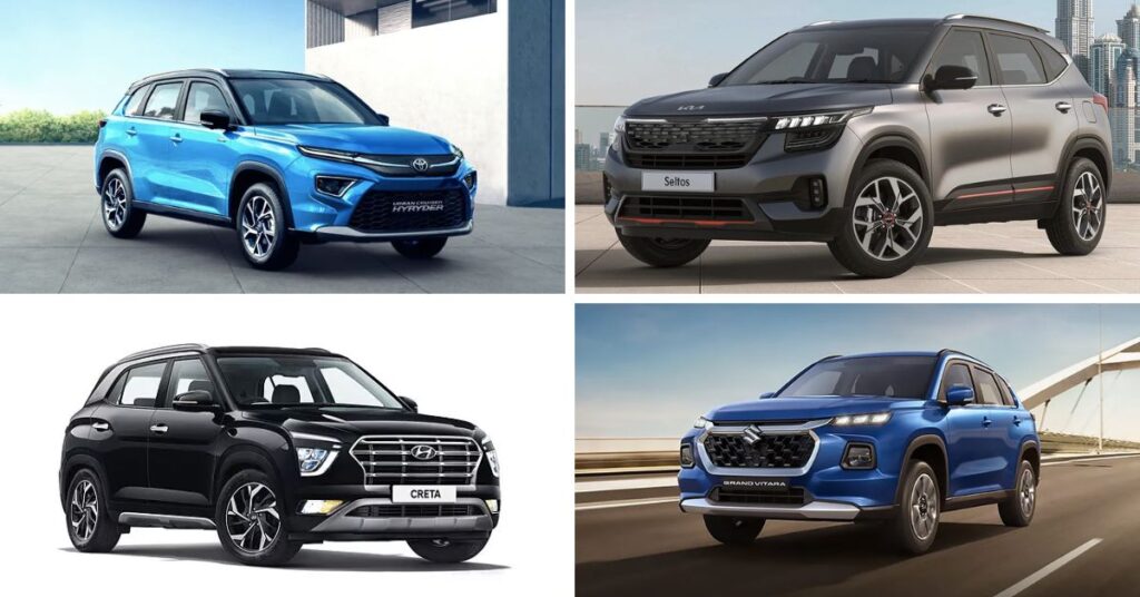 Top 10 Most Fuel-Efficient Petrol Midsize SUVs in India