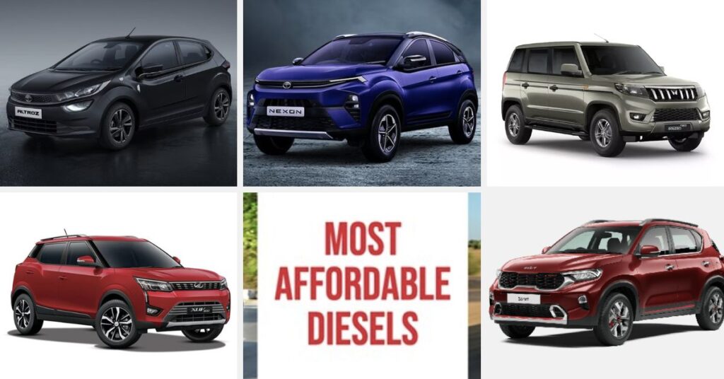 Top 5 Budget-Friendly Diesel Cars and SUVs in India