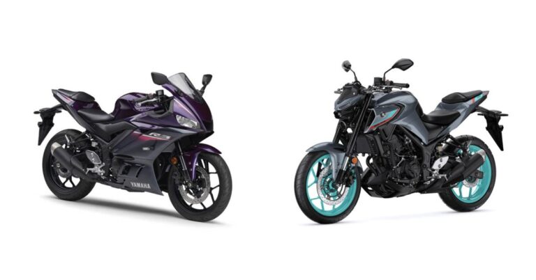 Yamaha R3 and MT-03