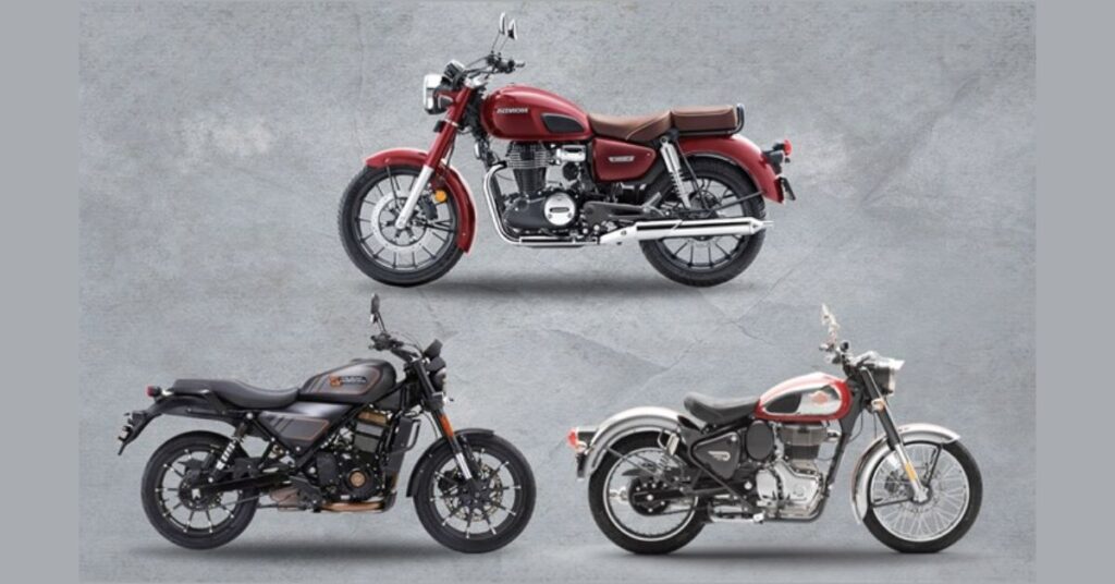 Honda CB350 vs Royal Enfield Classic 350 vs Harley-Davidson X440