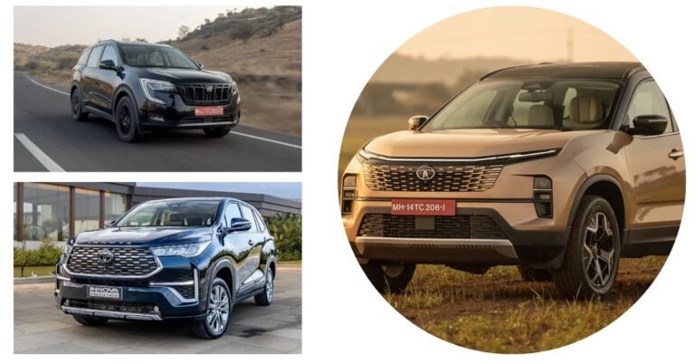 Tata Safari vs Mahindra XUV700 vs Toyota Innova Hycross