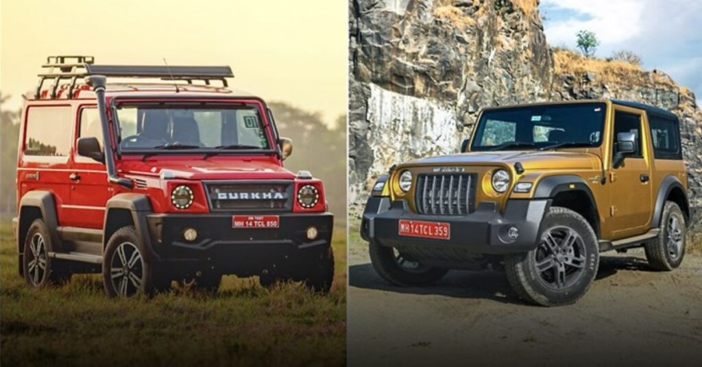 Force Gurkha vs Mahindra Thar