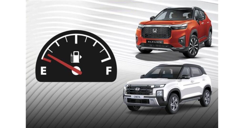 Hyundai Creta CVT vs Honda Elevate CVT Real-World Fuel Efficiency Comparison