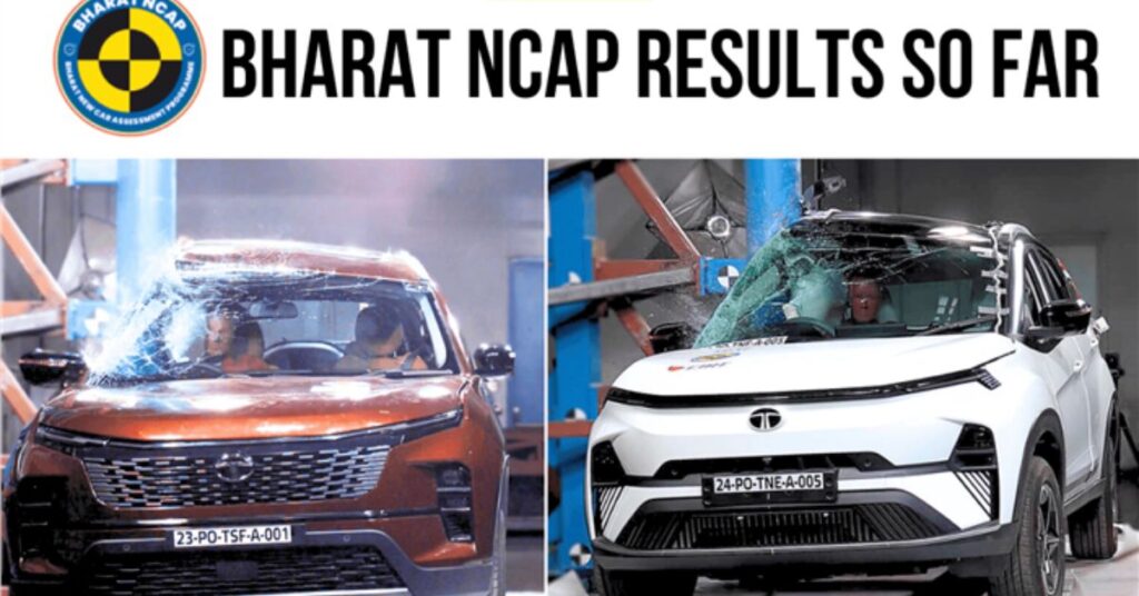 Bharat NCAP Safety Ratings Tata SUVs Lead with 5-Star Scores