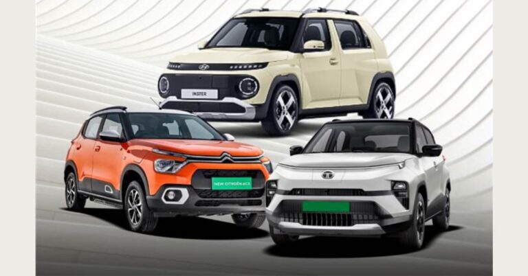 Hyundai Inster vs Tata Punch EV vs Citroen eC3