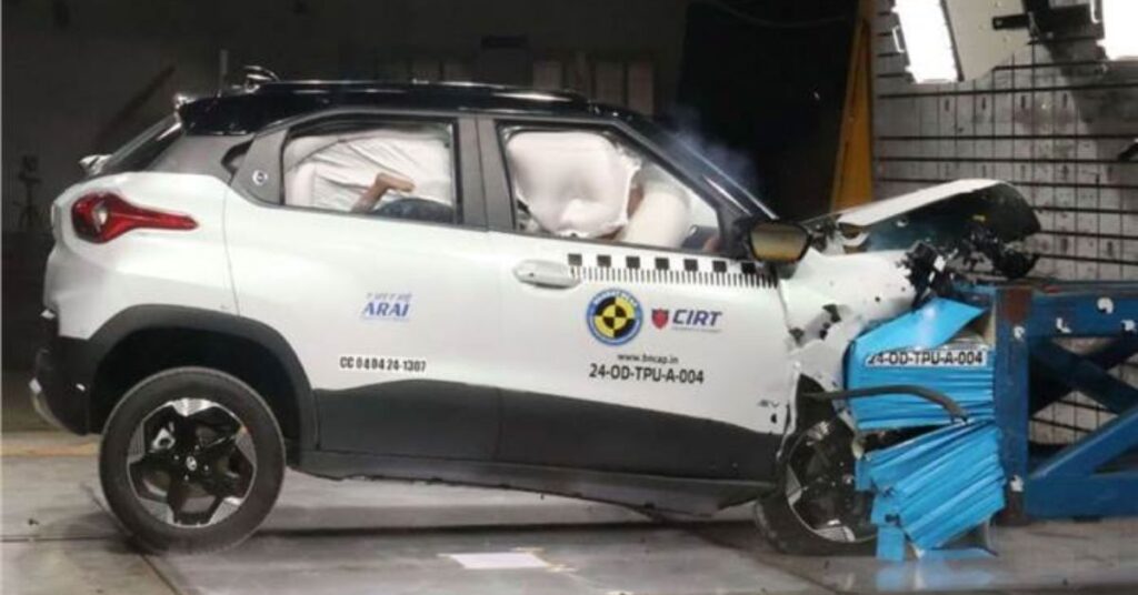 Tata Punch EV Secures 5-Star Rating in Bharat NCAP Crash Tests