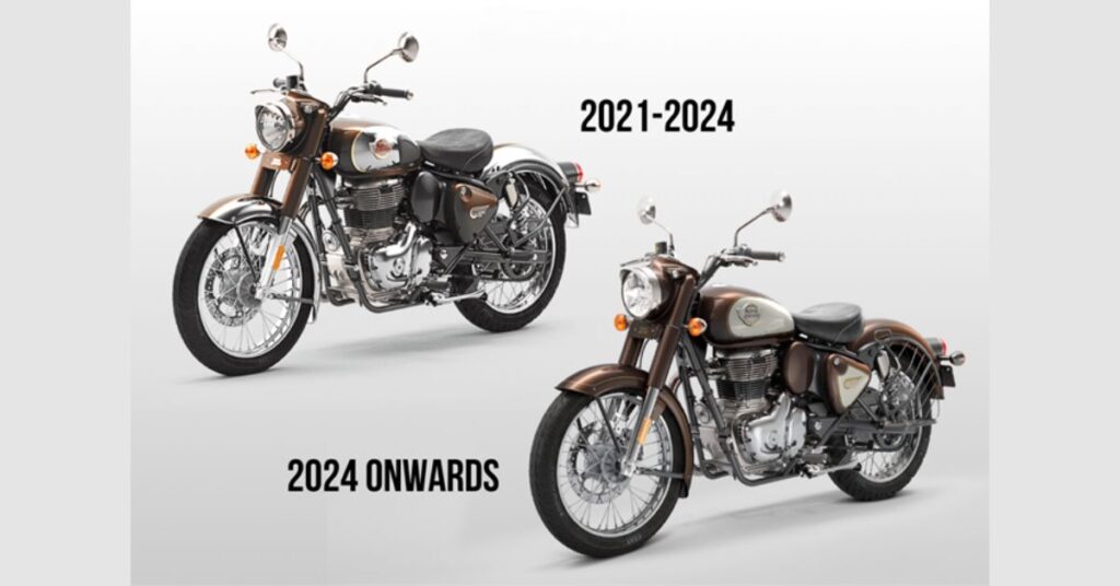 Royal Enfield Classic 350 2024 Model vs. Previous Version