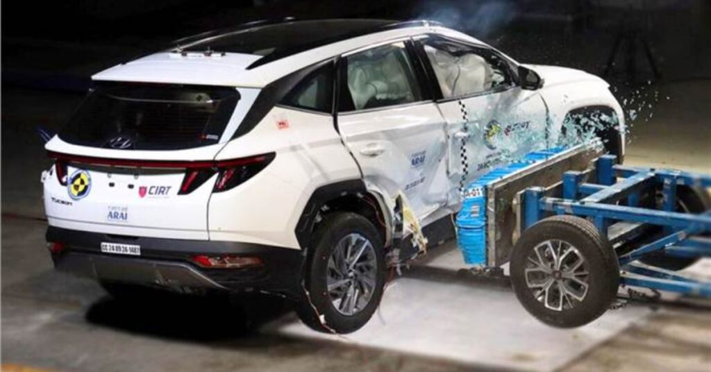 Hyundai Tucson Achieves 5-Star Safety Rating in Bharat NCAP Crash Tests