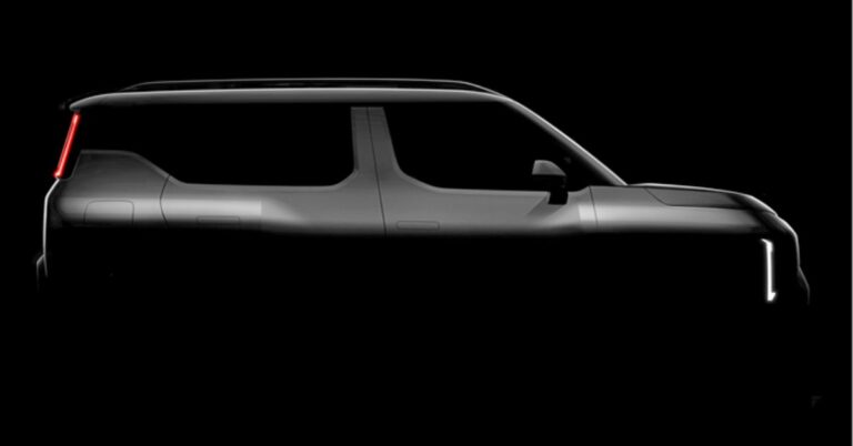 New Kia Compact SUV teased with EV9-like styling