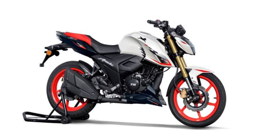 TVS Apache RTR 160 4V Updated with USD Forks at ₹1.40 Lakh