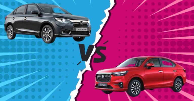 Honda Amaze new vs old