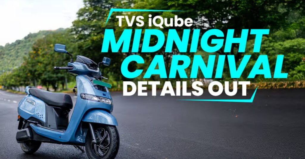 TVS iQube Electric Scooter Midnight Carnival