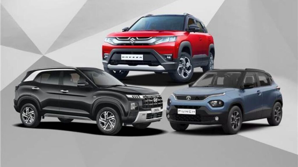 Tata Punch, Hyundai Creta, and Maruti Brezza Lead SUV Sales in 2024