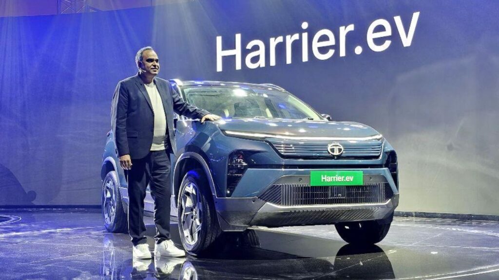 Tata Harrier EV Unveiled in Production Form at Auto Expo 2025