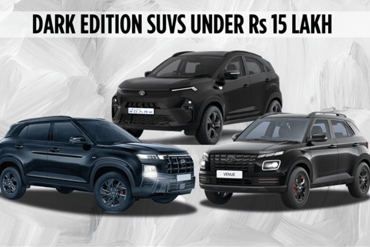 Best Dark Edition SUVs in India Under ₹15 Lakh