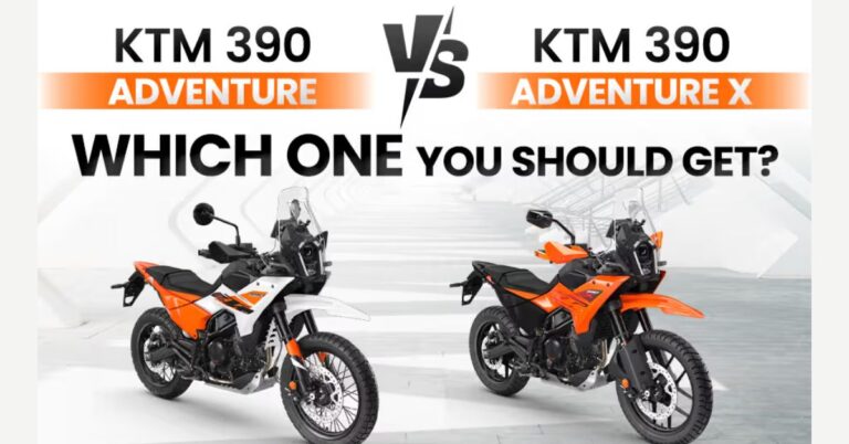KTM 390 Adventure vs. 390 Adventure X