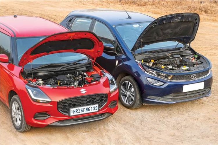 Maruti Swift CNG vs Tata Altroz CNG performance