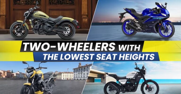 Two-Wheelers with the Lowest Seat Heights in India