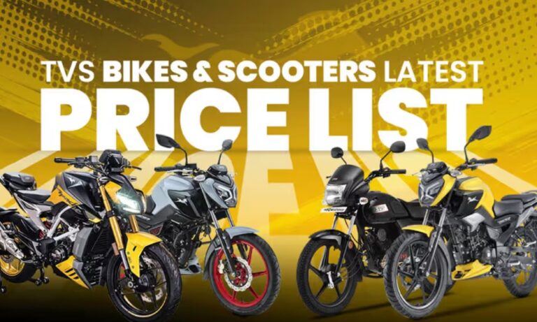 TVS Bikes & Scooters Latest Price List for April 2025
