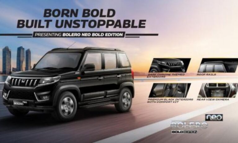 Mahindra Launches Bold Edition for Bolero and Bolero Neo