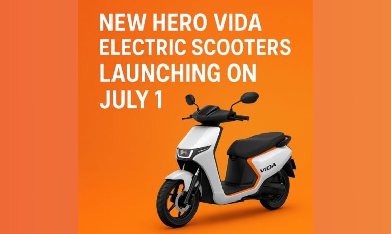 New Hero Vida Electric Scooter Set to Launch on July 1