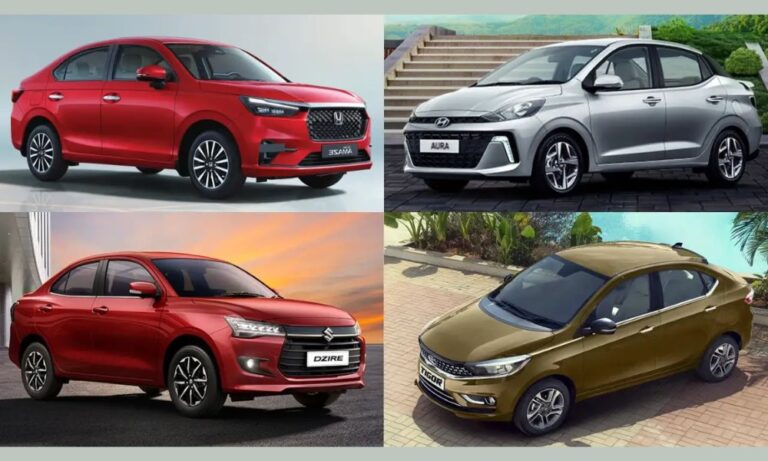 Hyundai Aura vs Maruti Dzire vs Honda Amaze vs Tata Tigor