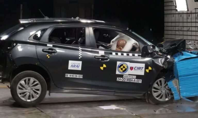 Maruti Baleno Scores 4 Stars in Bharat NCAP Crash Tests