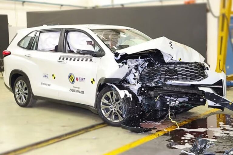 Toyota Innova Hycross Achieves Stellar 5-Star Rating in Bharat NCAP Crash Tests