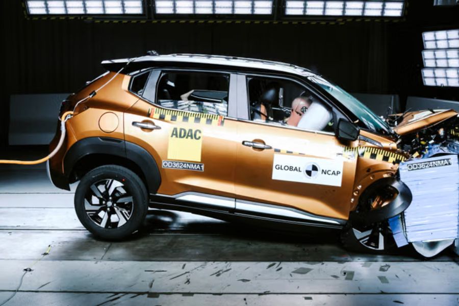 Nissan Magnite Achieves 5-Star Global NCAP Safety Rating After Multiple Crash Tests
