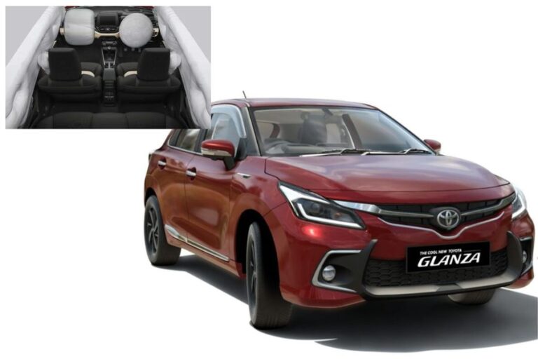 Toyota Glanza Now Offers 6 Airbags as Standard