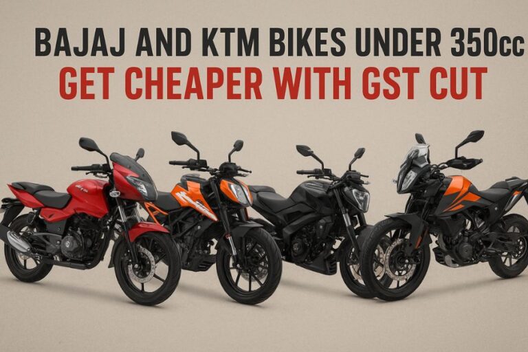 Bajaj and KTM Bikes Under 350cc Get Cheaper with GST Cut