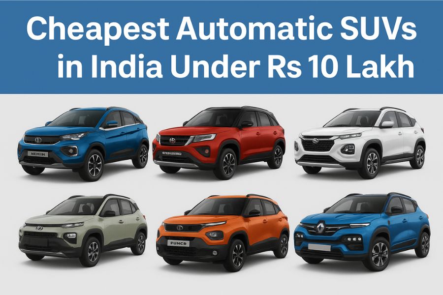 Cheapest Automatic SUVs in India Under ₹10 Lakh (2025)
