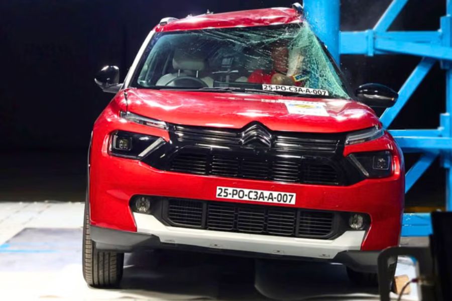 Citroen Aircross Achieves 5-Star Safety Rating in Bharat NCAP Tests