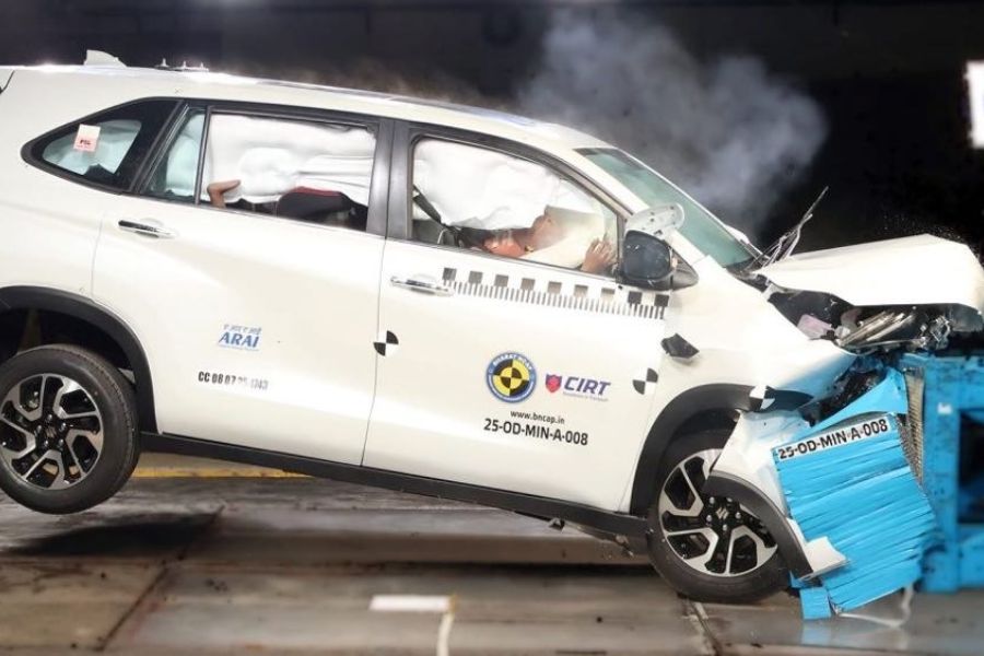 Maruti Invicto Secures 5-Star Bharat NCAP Safety Rating