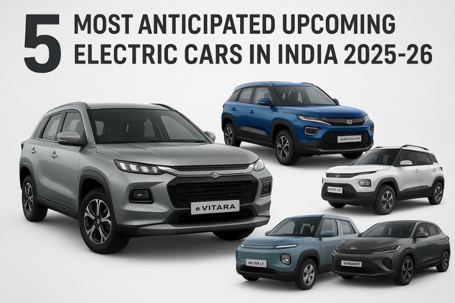 Top 5 Upcoming Electric Cars in India 2025-26