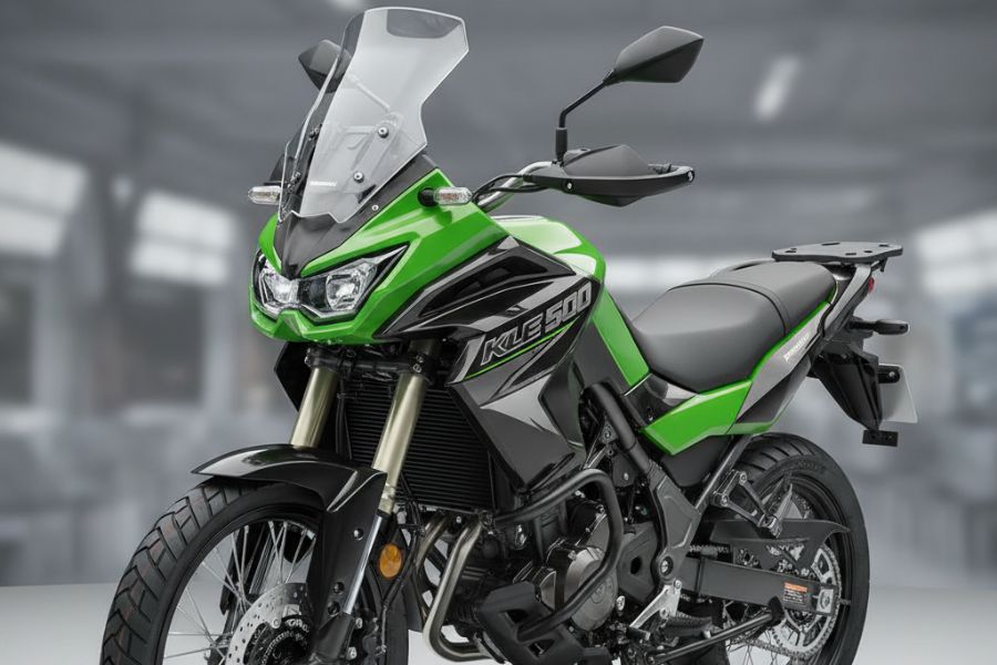 New Kawasaki KLE 500 Adventure Bike Teased Ahead of Global Debut