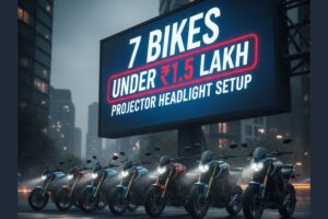 7 Bikes Under ₹1.5 Lakh That Come With a Projector Headlight Setup
