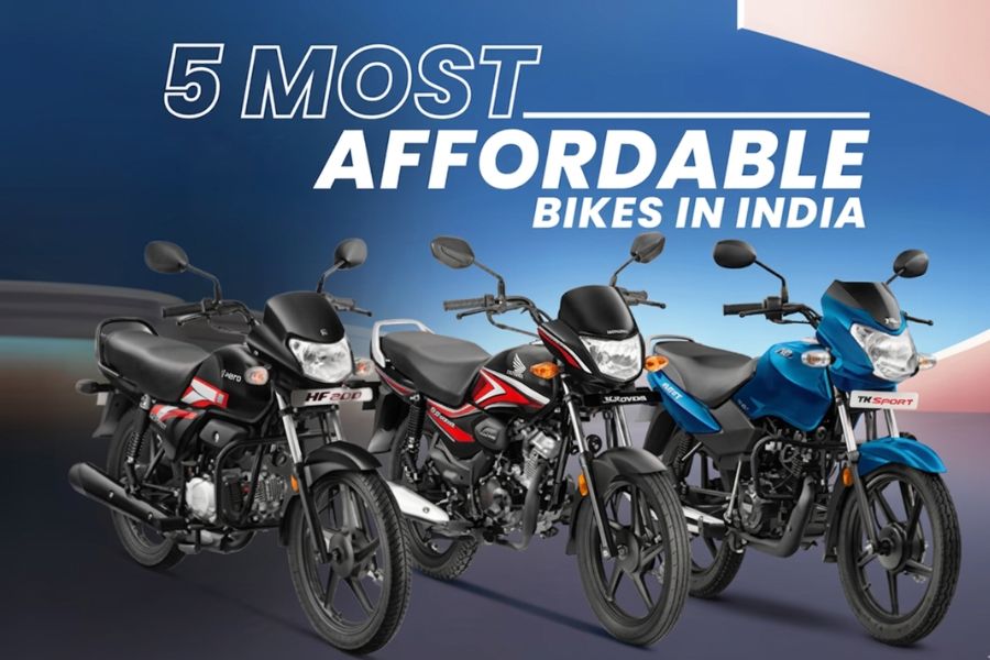 5 Most Affordable Bikes in India