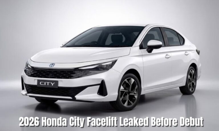2026 Honda City Facelift Leaked Before Debut