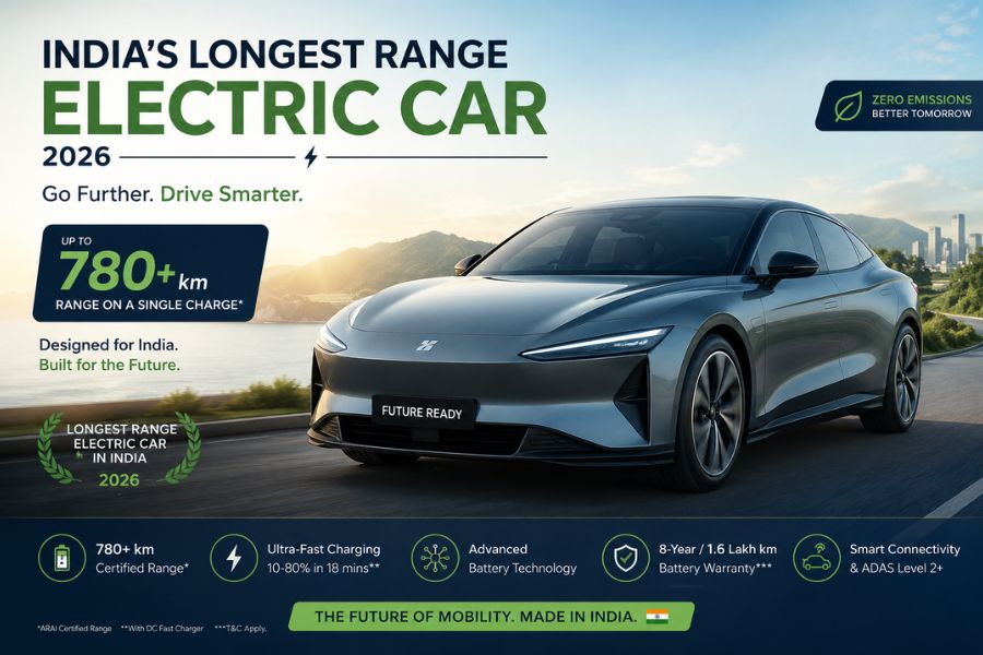 Longest Range Electric Car in India 2026