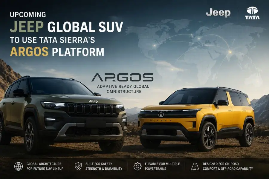 Upcoming Jeep Global SUV to Use Tata Sierra's ARGOS Platform