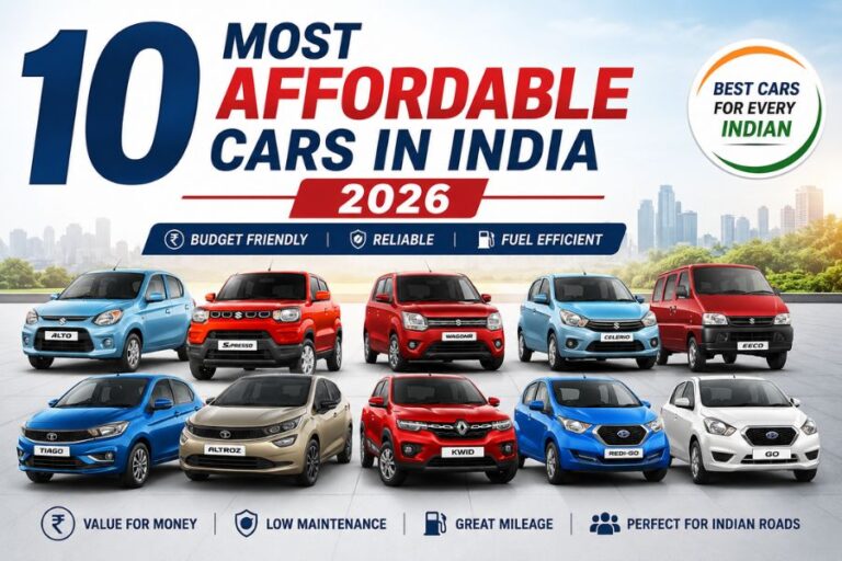 10 Most Affordable Cars on Sale in India in 2026