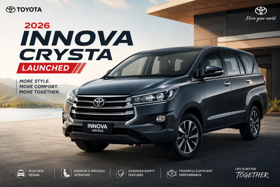 2026 Toyota Innova Crysta Launched at Rs 19.72 Lakh — Price, Features & Should You Buy It?
