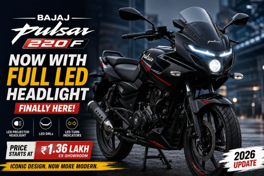 Bajaj Pulsar 220F LED Headlight Launched