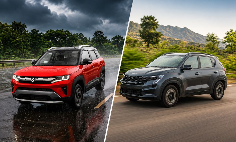 Maruti Brezza Facelift vs Kia Sonet